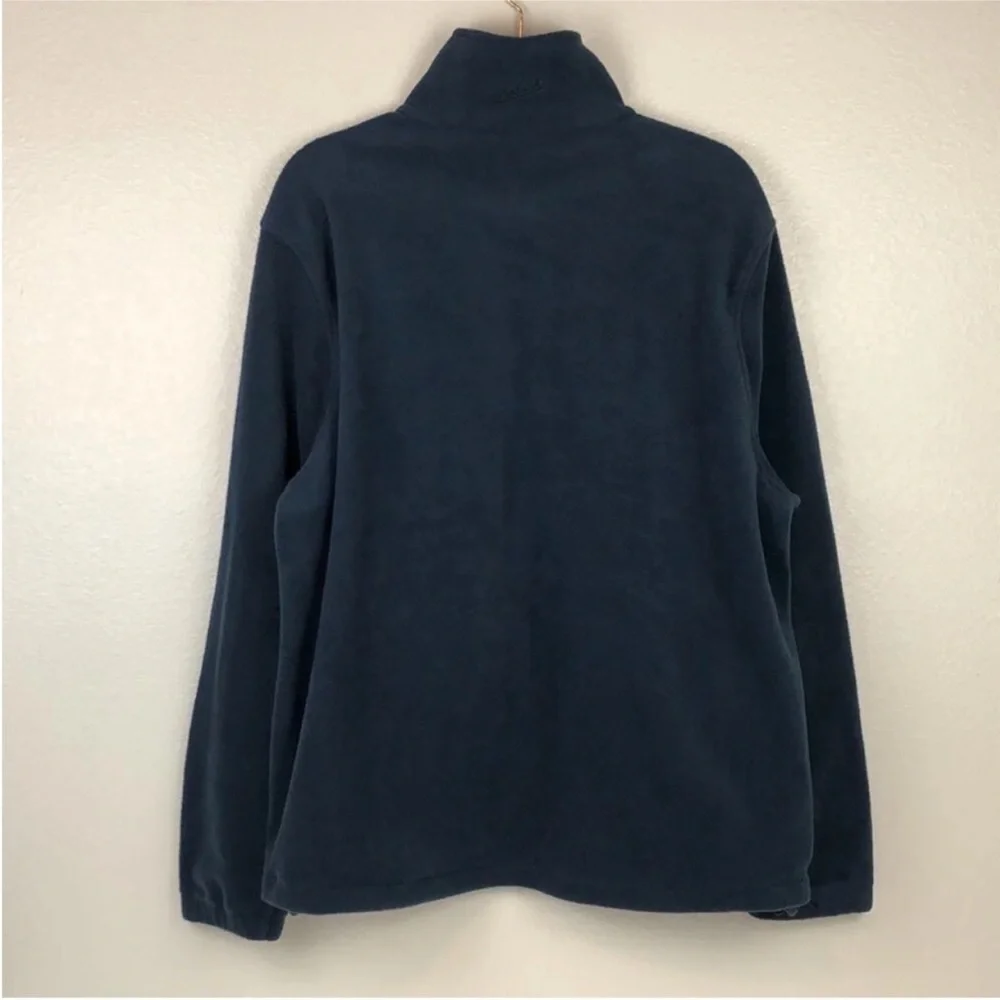 Woolrich Jacket Blue Fleece Full Zip Long Sleeves Men’s Size Large